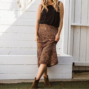 JACKSON Rowe "Magnolia" Animal Print Skirt (Size:Small)